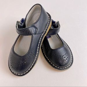 L’Amour Baby girl shoes, Mary Jane’s, navy, Sz 7